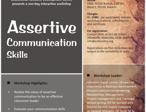 One-day workshop on ASSERTIVE COMMUNICATION SKILLS